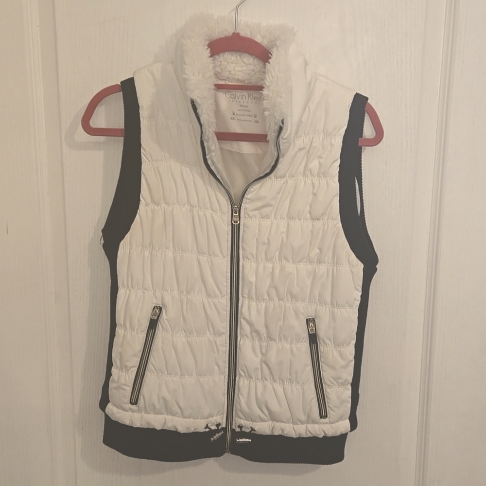 Calvin Klein White and Black Vest